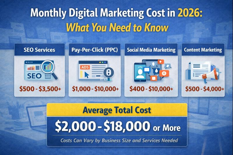 Monthly Digital Marketing Cost in 2026: What You Need to Know