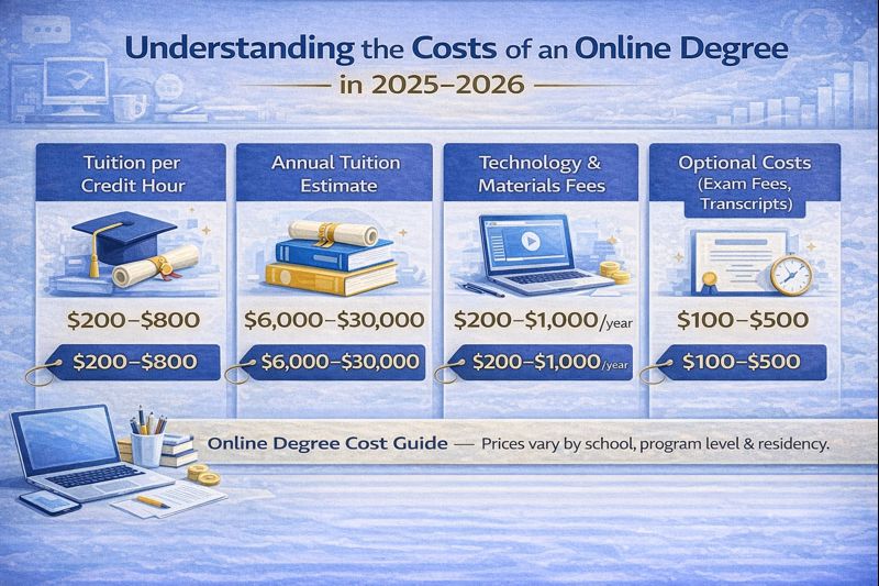 Understanding the Costs of an Online Degree in 2025-2026